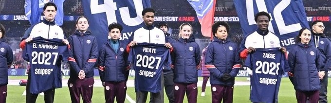 巴黎官方：扎格续约至2028年 姆巴耶&汉纳赫签下首份职业合同